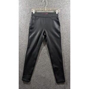 No Boundaries Woman's Black Faux Leather Leggings Pants High Waist Size 3-5